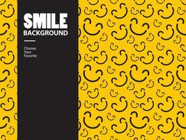 world smile day background pattern seamless yellow funny joy vector happiness cute cartoon holiday