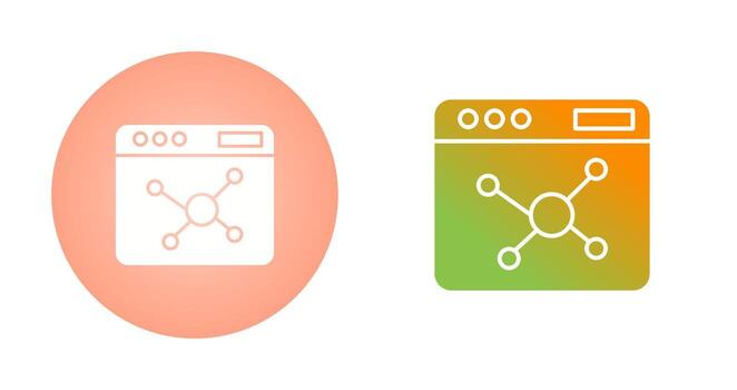 icono de vector de algoritmo