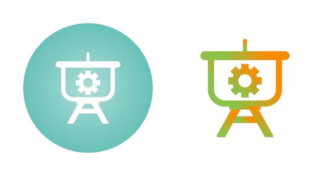 Setting Presentation Vector Icon