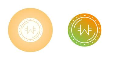 Won Currency Vector Icon