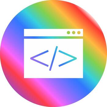 icono de vector de codificación html