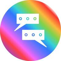 icono de vector de conversación de chat