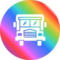 icono de vector de autobús escolar