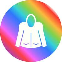 icono de vector de sudadera con capucha cálida