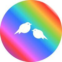 icono de vector de pájaros pequeños