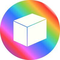 icono de vector de cubo