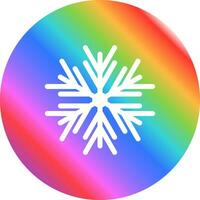 icono de vector de copo de nieve