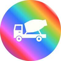 Cement Mixer Truck Vector Icon