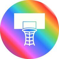 icono de vector de aro de baloncesto