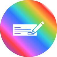 Write Cheque Vector Icon