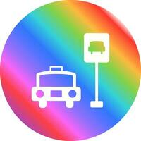 Taxi Stand Vector Icon