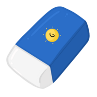 Cute blue eraser png