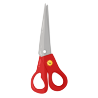 Cute red scissors png