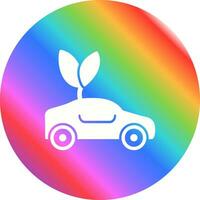 Eco friendly Car Vector Icon