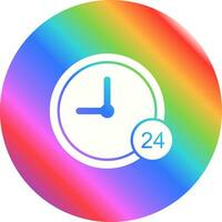 24 Hour Service Vector Icon