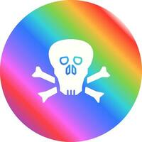 icono de vector de calavera pirata