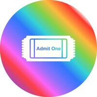 Movie Ticket Vector Icon