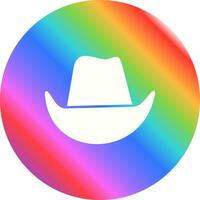 icono de vector de sombrero de vaquero