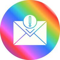 icono de vector de correo urgente