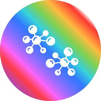 icono de vector de átomo