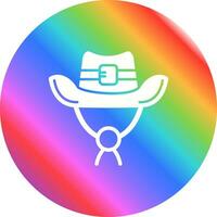 icono de vector de sombrero de vaquero