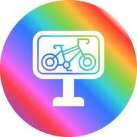 icono de vector de carril bici