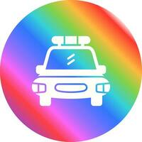 icono de vector de coche de policía