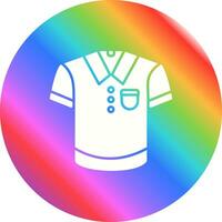 icono de vector de camisa de polo