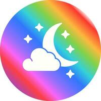 Starry Night Vector Icon