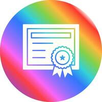 icono de vector de certificado