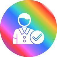 Man Accept Vector Icon