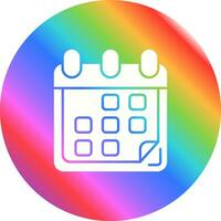 icono de vector de calendario