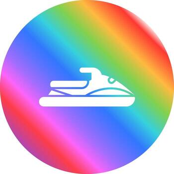 icono de vector de moto acuática