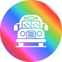 icono de vector de autobús escolar