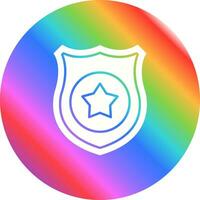 icono de vector de escudo de policía