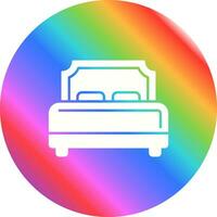 Hotel Bed Vector Icon