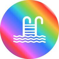 Water Stairs Vector Icon