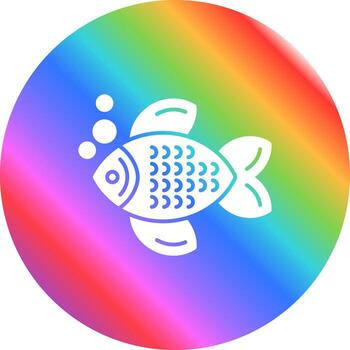 icono de vector de pescado