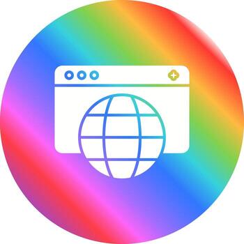 icono de vector de navegador