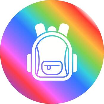icono de vector de mochila