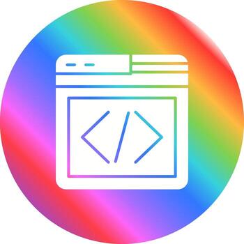 icono de vector de programación web