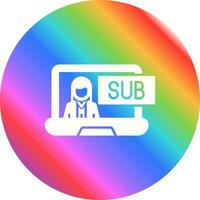 Subscriber Model Vector Icon