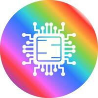 icono de vector de cpu