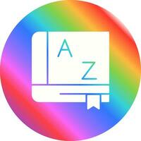 icono de vector de diccionario