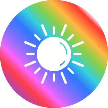 icono de vector de sol