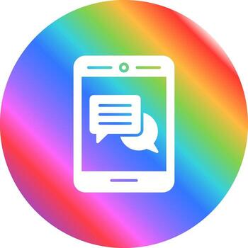 icono de vector de comentario