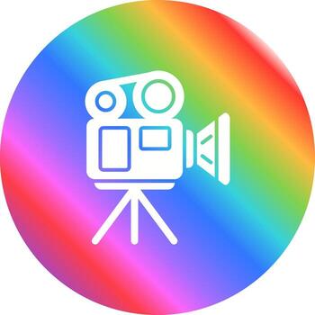 icono de vector de cámara de vídeo