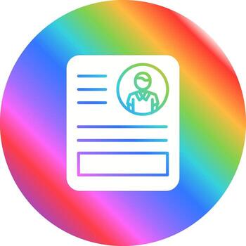icono de vector de cv