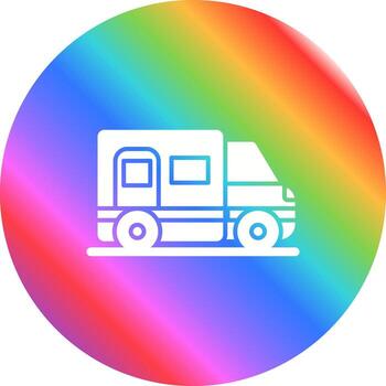 icono de vector de furgoneta