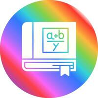Algebra Book Vector Icon